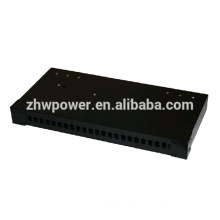 24 core rack-mounted fiber optic distribution frame,19 inch 24 core 2U fiber patch panel for FTTH network